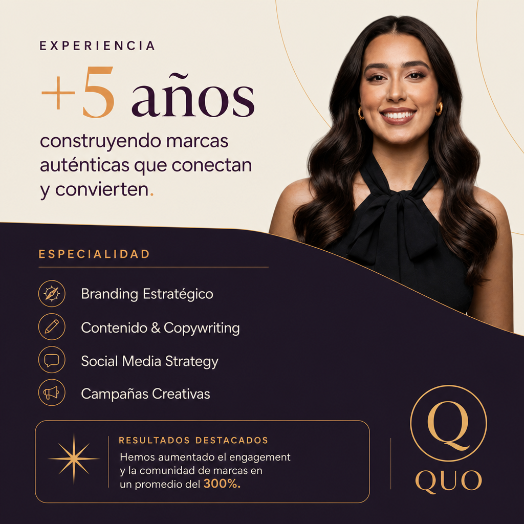 Especialista en Branding Estratégico de QUO