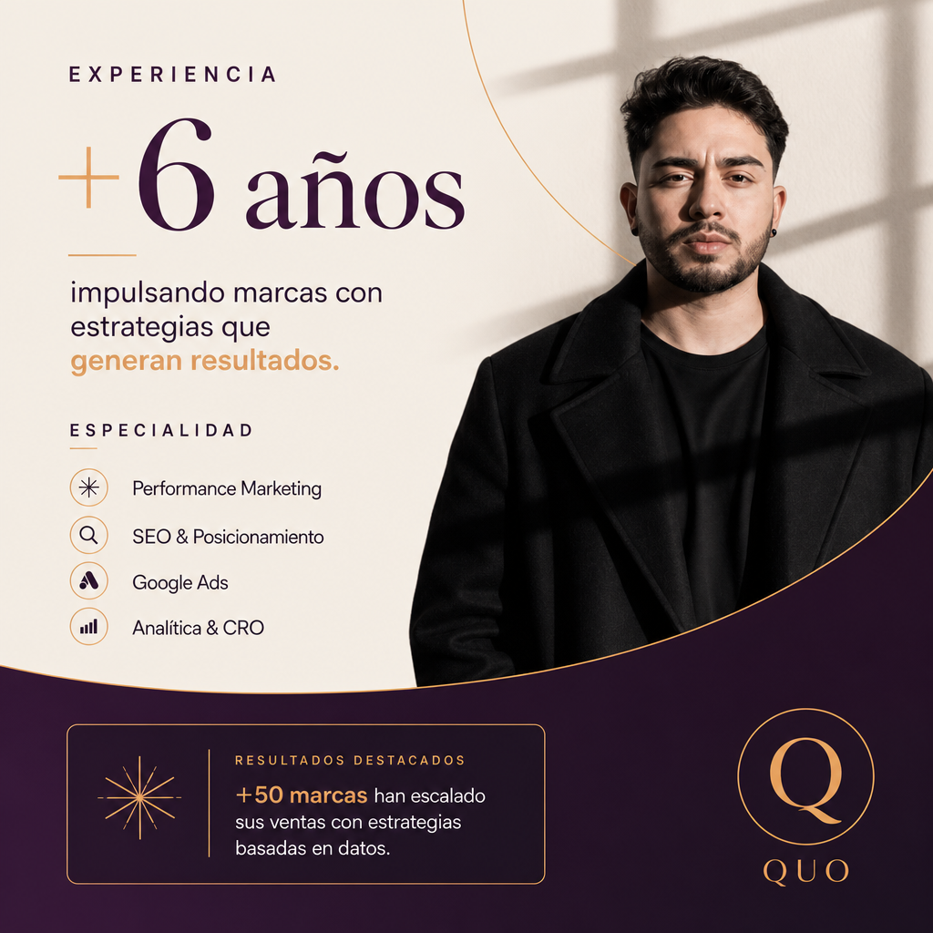Especialista en Performance Marketing de QUO